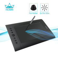 Load image into Gallery viewer, Huion H610 PRO V2 Digital Graphic Tablets Artist Designer Drawing Tablet Tilt Function Battery-Free Pen Tablets for Win and Mac