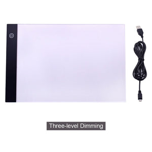 CHIPAL Digital Tablets A4 LED Graphic Artist Thin Art Stencil Drawing Board Light Box Tracing Table Pad USB Art Copy Board