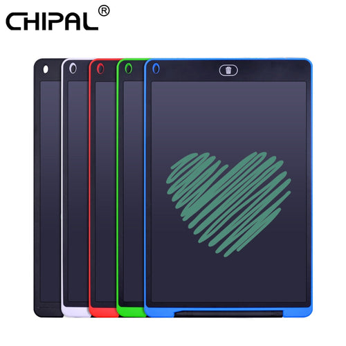CHIPAL 12 Inch LCD Writing Tablet Digital Graphic Tablets Electronic Handwriting Pads Drawing Board + Pen for Kids Children