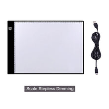 Load image into Gallery viewer, CHIPAL A4 Digital Drawing Tablet Graphic Tablets LED Light Box Pad Electronic USB Tracing Art Copy Board Writing Painting Table